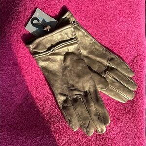 Relativity Metallic Bronze XL Leather Gloves